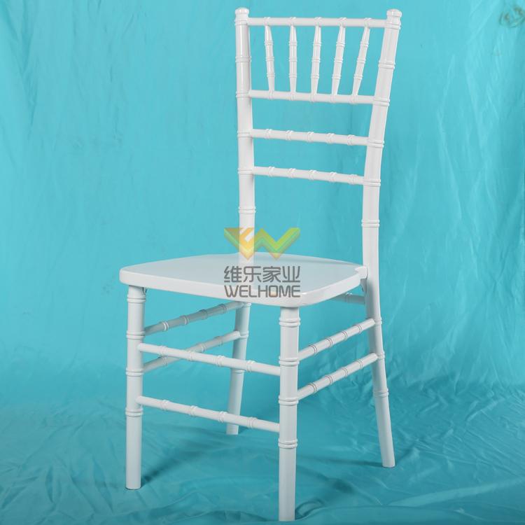 cheap white locust tree wood tiffany chair for rental F1001